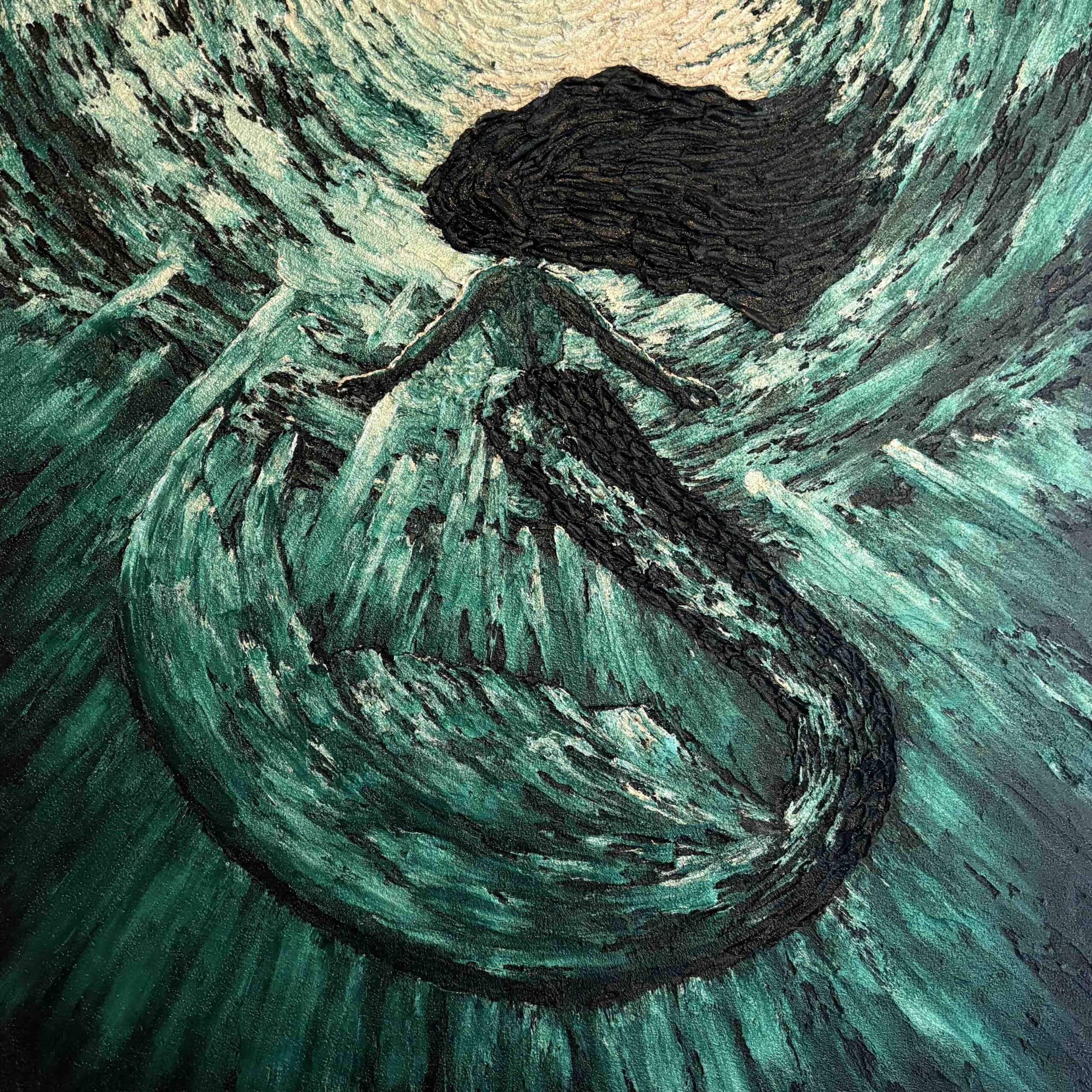 She answers the call_